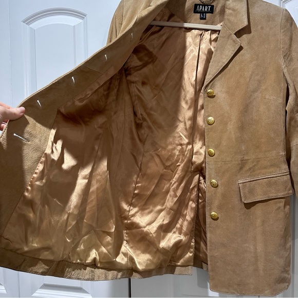 ✨ vintage 1990s suede blazer jacket - Picture 3 of 5